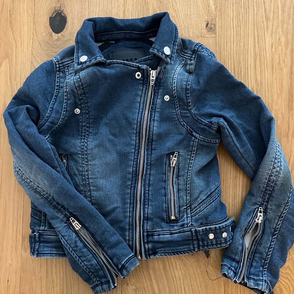 Kids Blank NYC Denim Moto Jacket size m